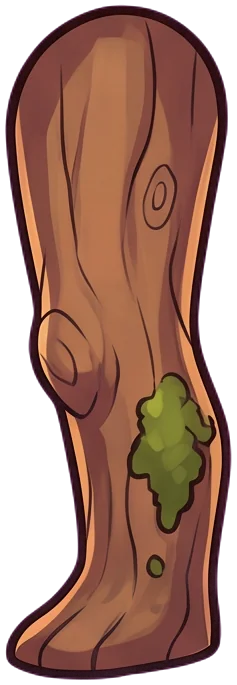 The near leg cut as its own part.